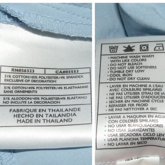 new Nike Golf Shorts, 14, Light Blue, Zipper/Clasp, Pockets, stretch - Picture 16 of 16